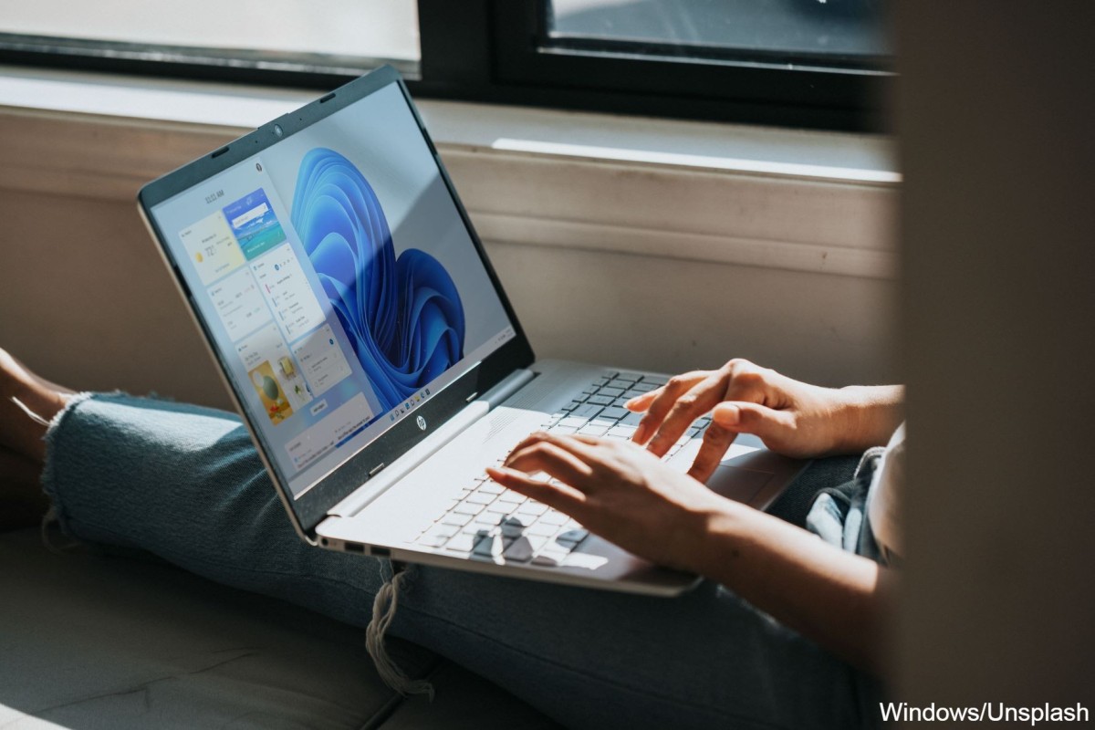 Laptop, auf dem das Widgetboard geöffnet ist